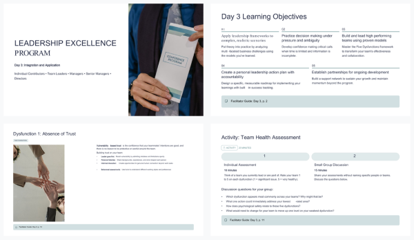 Leadership Excellence Program: Complete 3-Day Training Package